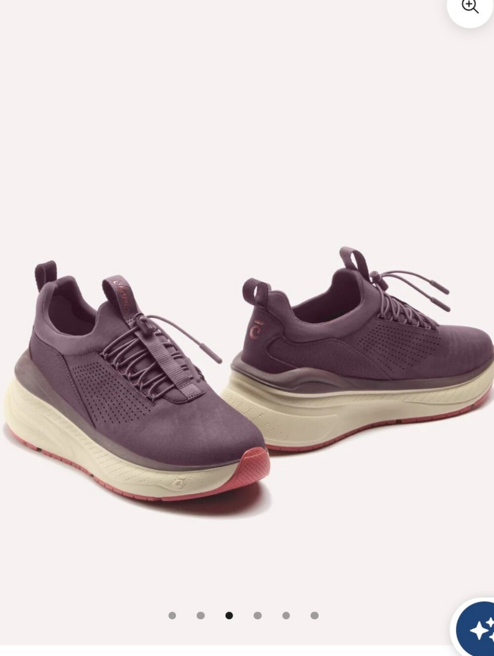Clove Women's Forte Size 7.5 Purple And Cream